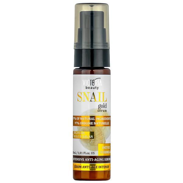 SHORT LIFE - Ser Intensiv pentru Ten Matur cu Extract de Melc si Ulei de Argan Camco Snail Gold, 30 ml