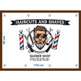 Banner Frizerie Barber Shop model 2, 80x110 cm