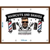 Banner Frizerie Barber Shop model 1, 80x110 cm