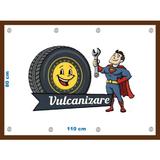 Banner Vulcanizare flexibil, cu capse, dimensiune 80x110