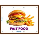 Banner Fast Food dimensiune 80x110 cm