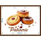 Banner Patiserie cu capse si clipsuri 80x110 cm