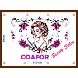 Banner Coafor Beauty Salon dimensiune 80x110 cm