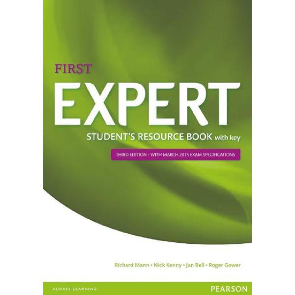 Expert First 3rd Edition Student's Resource Book with Key - Richard Mann, Nick Kenny, Jan Bell, Roger Gower, editura Pearson