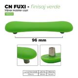 Maner plastic soft pentru mobilier copii, CN FUXI , 96 mm, verde