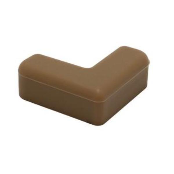 Protectie plastic soft, 2D pentru colturi mobilier , 40x40x14 mm, maro