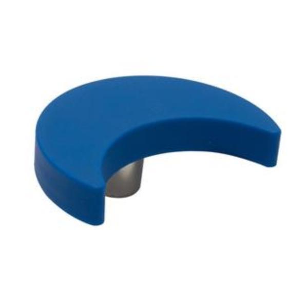 Buton plastic soft pentru mobilier copii, Semiluna albastra, 60x43x24 mm