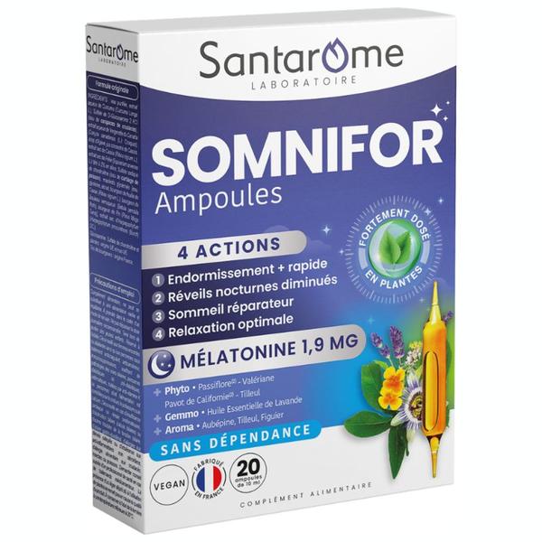 Supliment cu Melatonina - Santarome Somnifor Melatonine 1.9 mg, 20 fiole