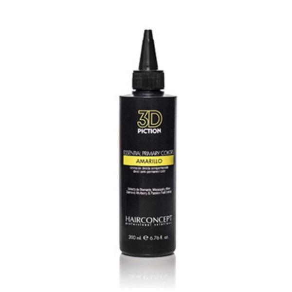 Pigment Direct de Culoare Galben - Hairconcept Professional Piction 3D Essential Primary Colors Yellow, 200 ml