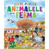 Animalele de la ferma. Carte puzzle, editura Girasol