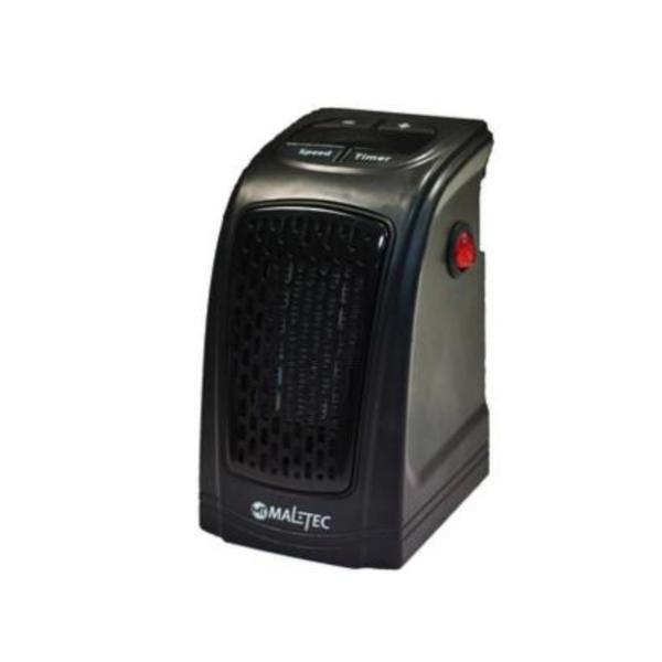 Mini Radiator Aeroterma Electrica de Perete MalTec Ceramic pentru Camera sau Birou, Afisaj LED, 400 W, Negru