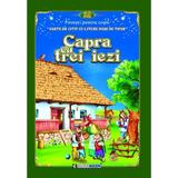 Capra cu trei iezi. Carte de citit cu litere mari de tipar, editura Eurobook