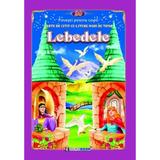 Lebedele. Carte de citit cu litere mari de tipar, editura Eurobook