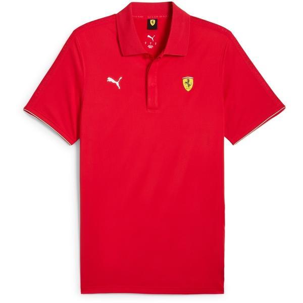 Tricou barbati Puma Ferrari Race Cloudspun Polo 63018502, XXL, Rosu