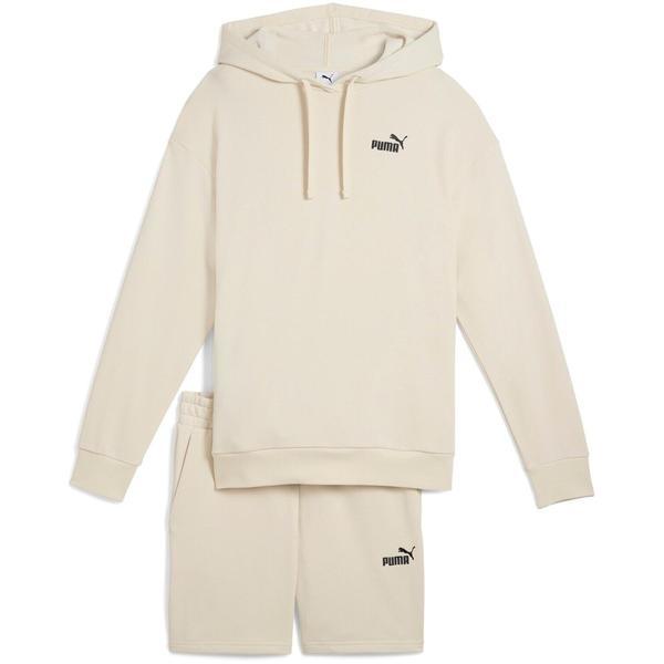 Echipament femei Puma Short Hooded Relaxed Sweat Suit 7 Tr Op 68507687, M, Bej