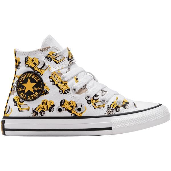 Tenisi copii Converse Chuck Taylor All Star Construction Truck Easy-On A10766C, 33, Alb