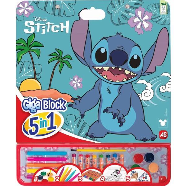 Set pentru desen. Giga block. Stitch 5 in 1