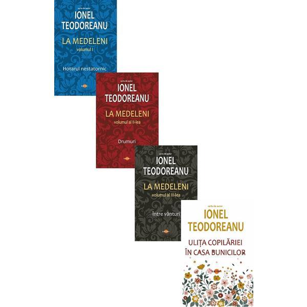 Pachet 4 volume: Ionel Teodoreanu. La Medeleni 3 Vol. + Ulita copilariei. In casa bunicilor - Ionel Teodoreanu, editura Cartex