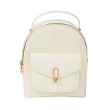 Rucsac Alb cu Accesoriu Metalic