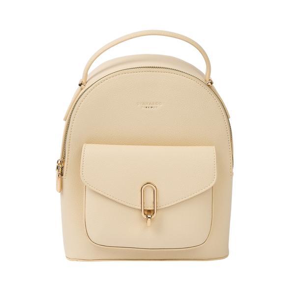 Rucsac Bej cu Accesoriu Metalic