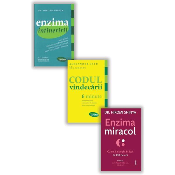 Pachet 3 Carti: Enzima intineririi + Codul vindecarii + Enzima miracol