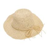Palarie Malvina Paie Bej Bucket-Hat