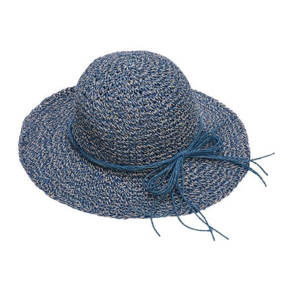 Palarie Malvina Paie Bleu Bucket-Hat