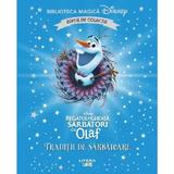 Regatul de gheata. Sarbatori cu Olaf. Traditii de sarbatoare. Biblioteca magica Disney