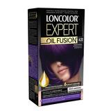 Vopsea de Par Permanenta Fara Amoniac - Loncolor Expert Oil Fusion, nuanta 4.22 Violet Intens, 1 pachet