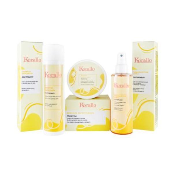Set Cadou Bio : Sampon, masca par, ulei bifazic Korallo (Sampon 200 ml + Masca 200 ml + Ulei 200 ml )