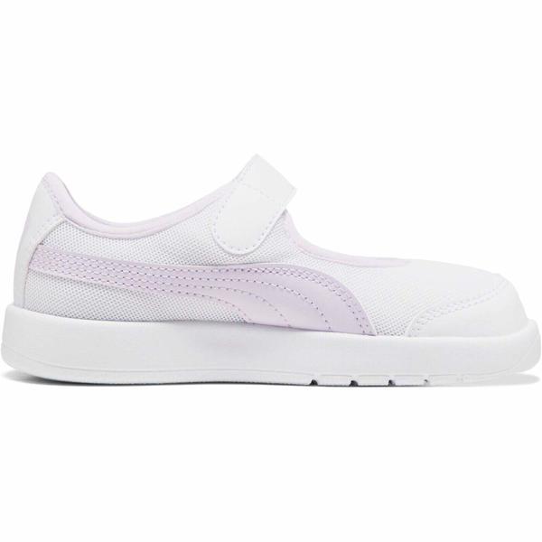 Pantofi sport copii Puma Courtflex V3 40057801, 31.5, Alb