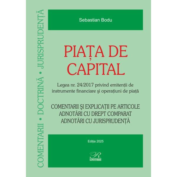 Piata de capital - Sebastian Bodu, editura Rosetti