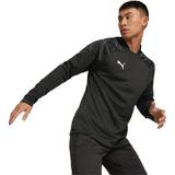 Bluza barbati Puma Teamcup 14 Zip Sweatshirt 65798203, L, Negru