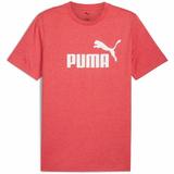 Tricou barbati Puma Ess No. 1 Logo Heather Tee 68255011, XXL, Rosu