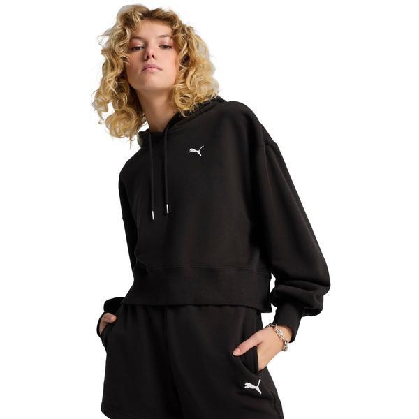 Hanorac femei Puma Wardrobe Ess Relaxed Cropped Hoodie Tr 62974601, XL, Negru