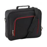 Geanta laptop, 15,6 inch, poliester 600D, negru, cu buzunare, maner si bareta reglabila