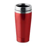 Cana termos, 400 ml, Piksel, Rosu, Argintiu, Otel Inoxidabil, Perete dublu