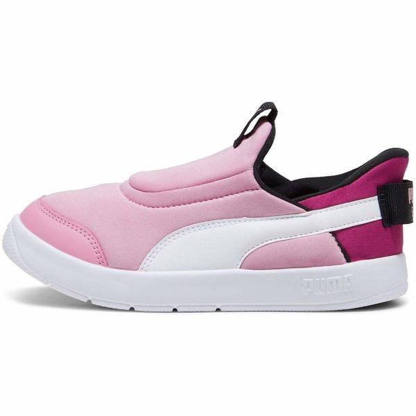 Pantofi sport copii Puma Courtflex V3 Sliptech Ps 39973403, 28, Roz