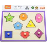 Puzzle cu maner: Forme geometrice