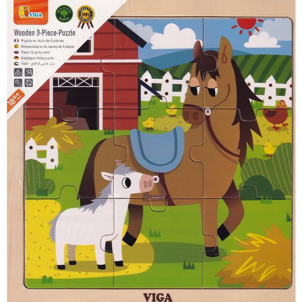 Puzzle din lemn: Mama si puiul