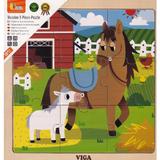 Puzzle din lemn: Mama si puiul
