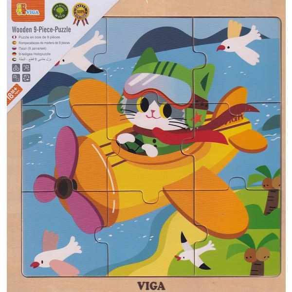 Puzzle din lemn: Avion