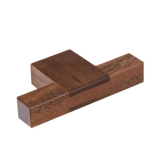 Buton pentru mobila Hako, finisaj nuc, 76x37 mm