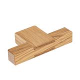 Buton pentru mobila Hako, finisaj stejar, 76x37 mm
