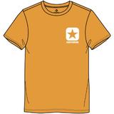 Tricou unisex Converse Square Logo Minimal Tee 10028571-A02, XXL, Portocaliu