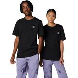 Tricou unisex Converse Go-To Embroidered Star Chevron Standard-Fit T-Shirt 10023876-A02, 2XS, Negru