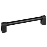 Maner pentru mobila Casey, finisaj negru lava texturat / negru mat, L:211 mm