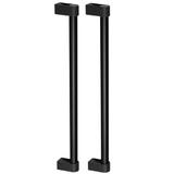 Set manere spatiale double Casey Big, finisaj negru lava texturat / negru mat, L:768 mm
