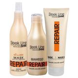 Set Cadou ingrijire par deteriorat si uscat Sampon 300 ml + Masca 300 ml + Masca All in One 250 ml