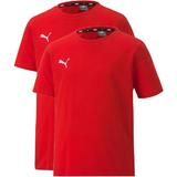 Tricou copii Puma Teamgoal 23 65670901-2PACK, 152, Rosu